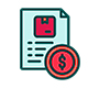 Icon representing employee expense tracking and management